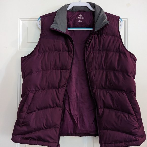 Lands' End women's large down puffer vest - Picture 2 of 6